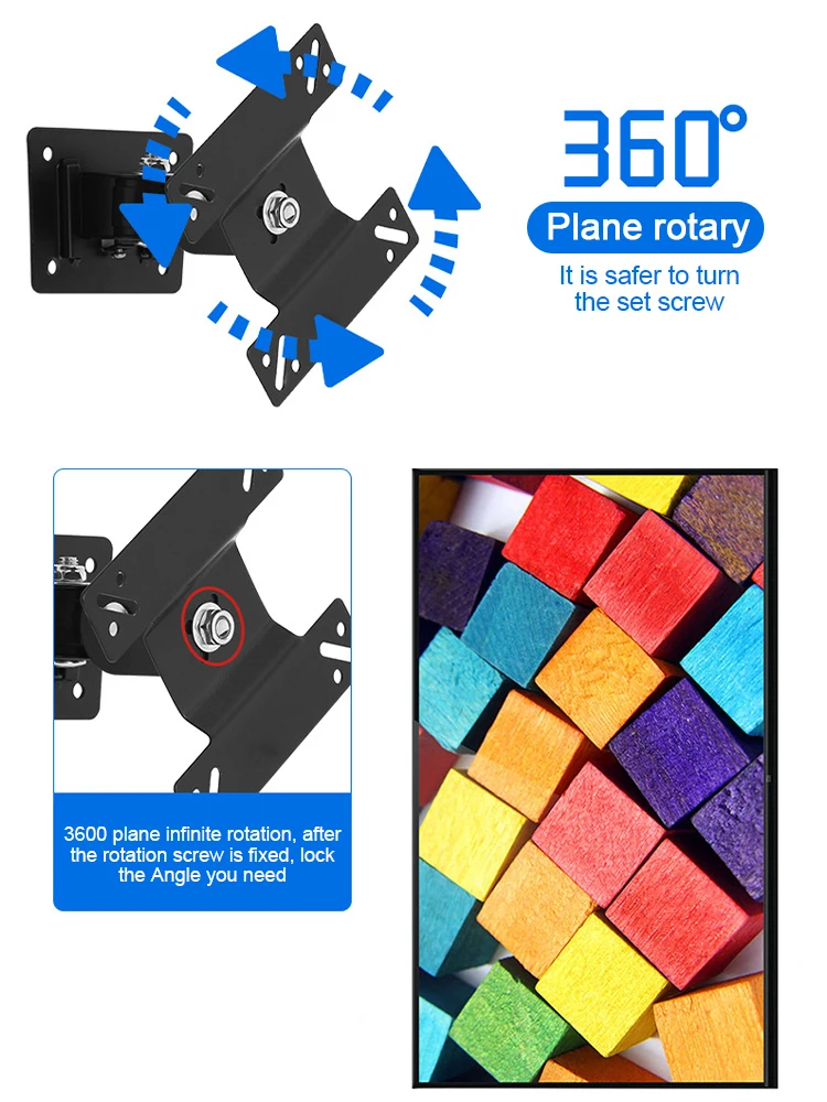 Настенный монтажный комплект для телевизора поворот на 360 градусов настенный