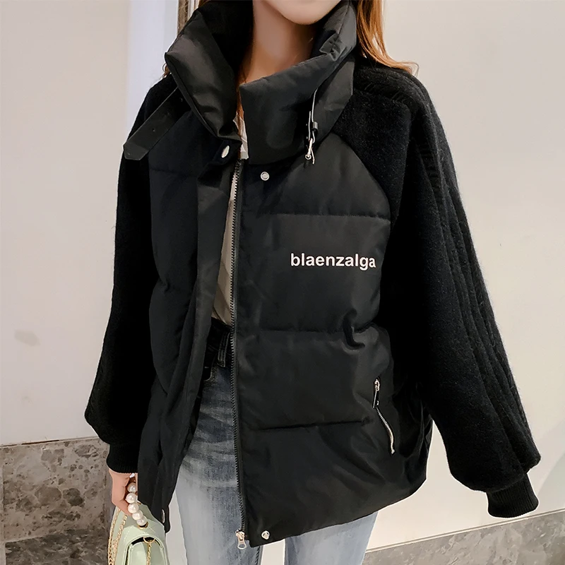 Зимняя куртка пальто женские пуховики повседневные парки с хлопковой подкладкой