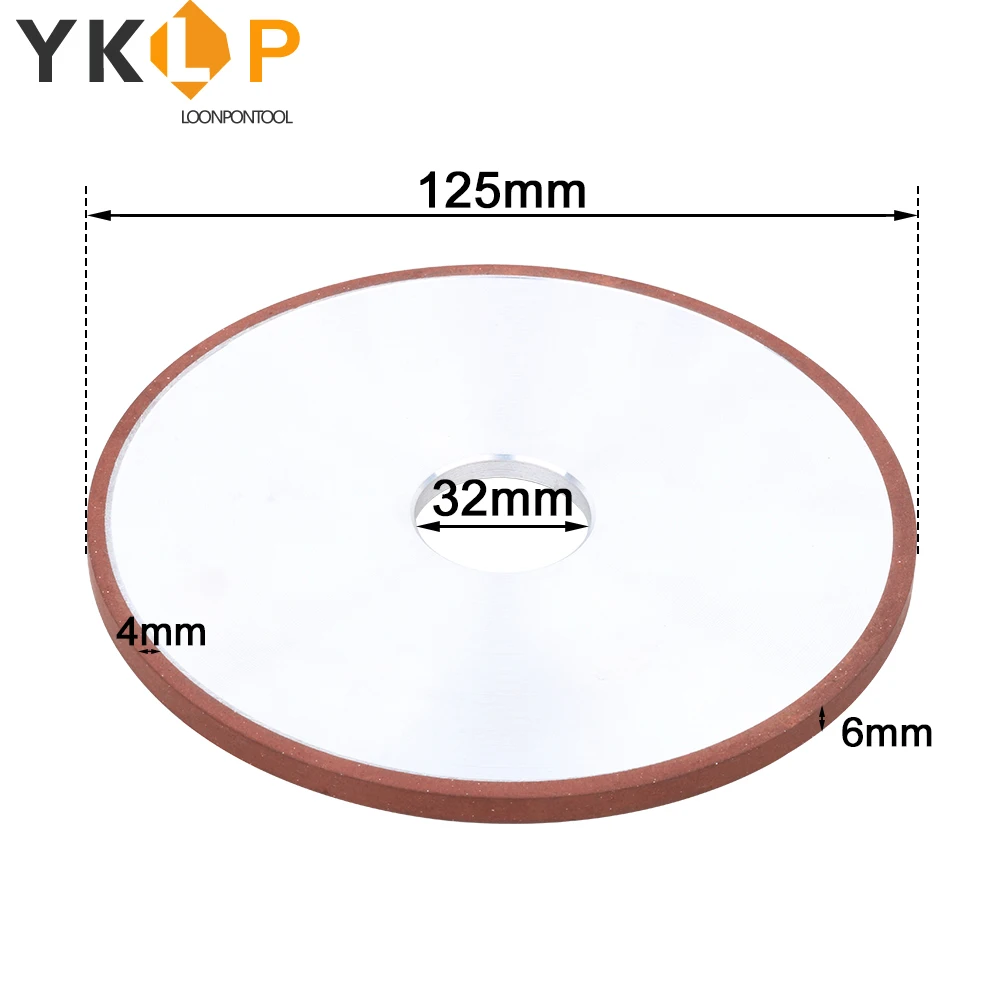 5 дюймов 125mm алмазное шлифовальное колесо параллельно шлифовальник диск для