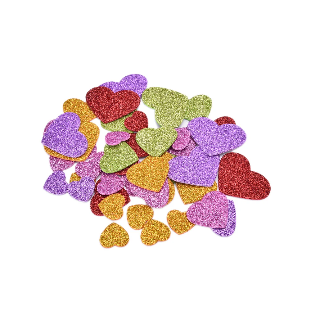 

45 EVA пенная наклейка в форме сердца для детского сада, свадебный клей Deccor, Детские Поделки