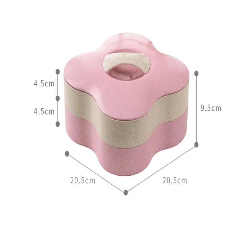 Двухслойная пластиковая коробка для конфет закусок четырехлистный клевер