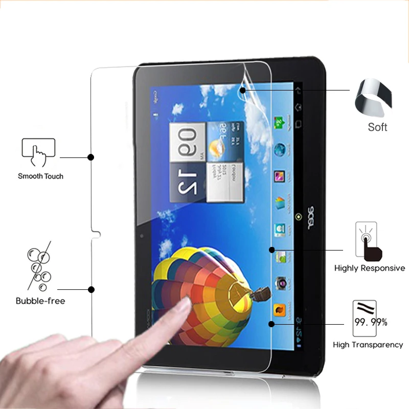 

High quality LCD Ultra HD Anti-Scratches Screen Protector Film For Acer Iconia Tab A510 10.1" tablet Glossy protective film