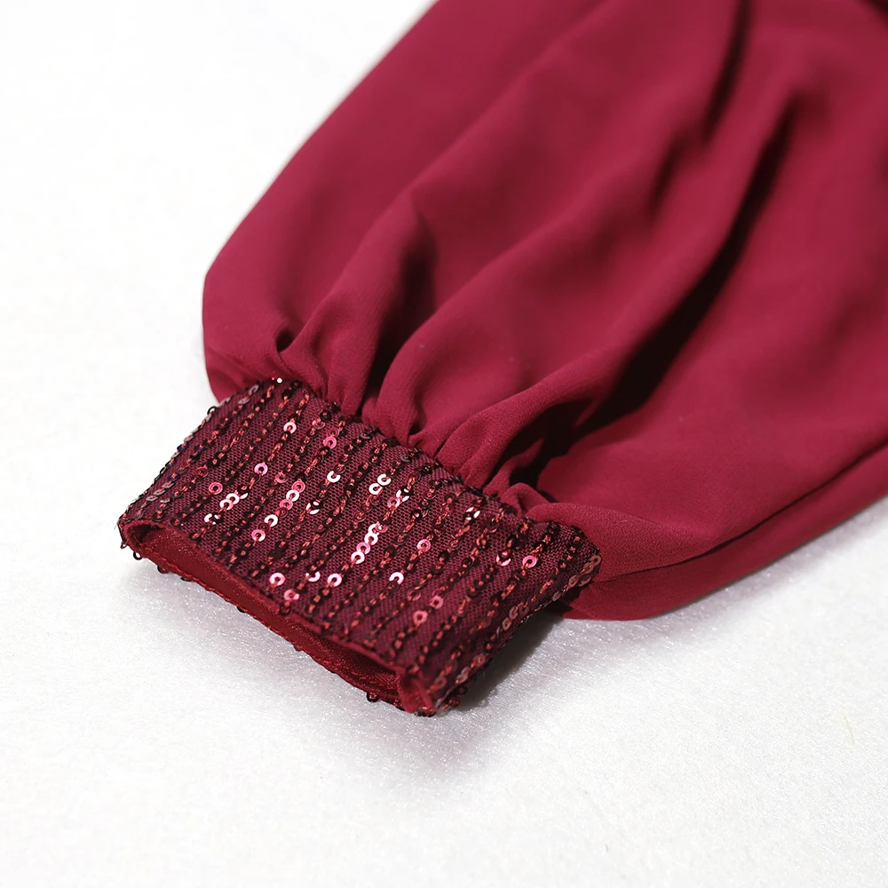 Новый комплект из обуви в африканском стиле с блестками красное платье одежда