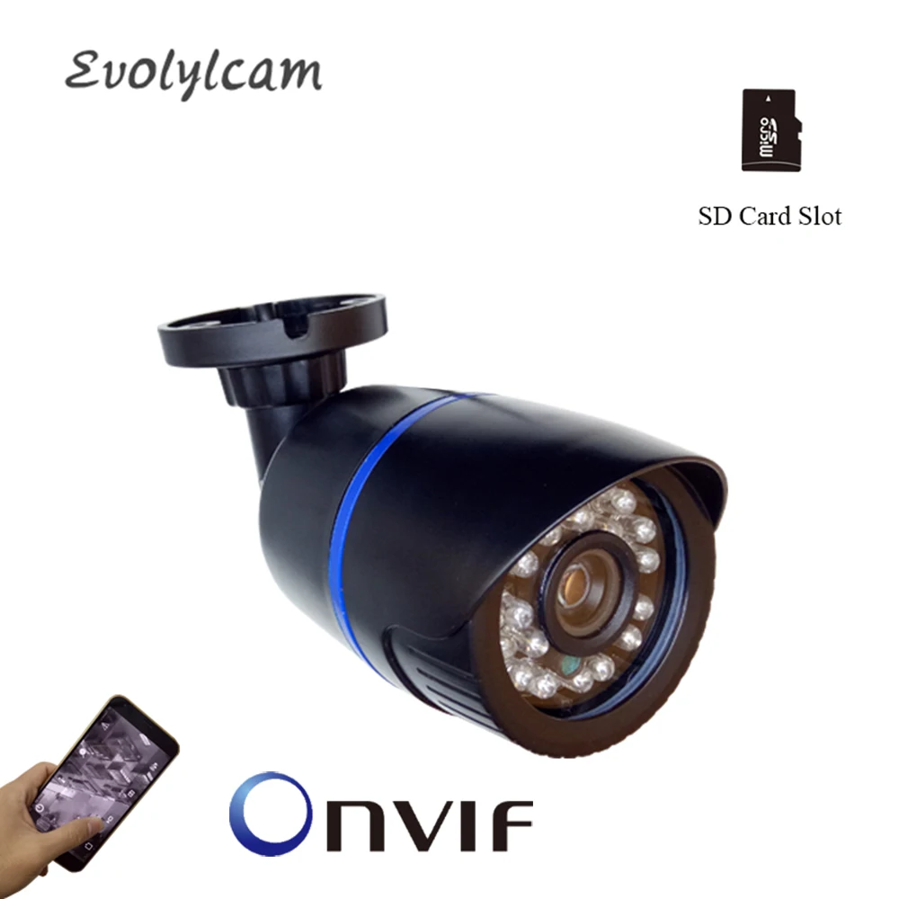 1080P Аудио микро SD слот для карты IP камера 2MP 3MP 5MP CCTV безопасности