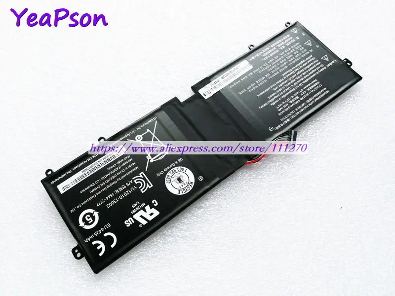 Аккумулятор Yeapson 34.61Wh 7 V LBG722VH LBP7221E для LG Gram 13Z940 14Z950 15Z960 15Z975 Series|Аккумуляторы