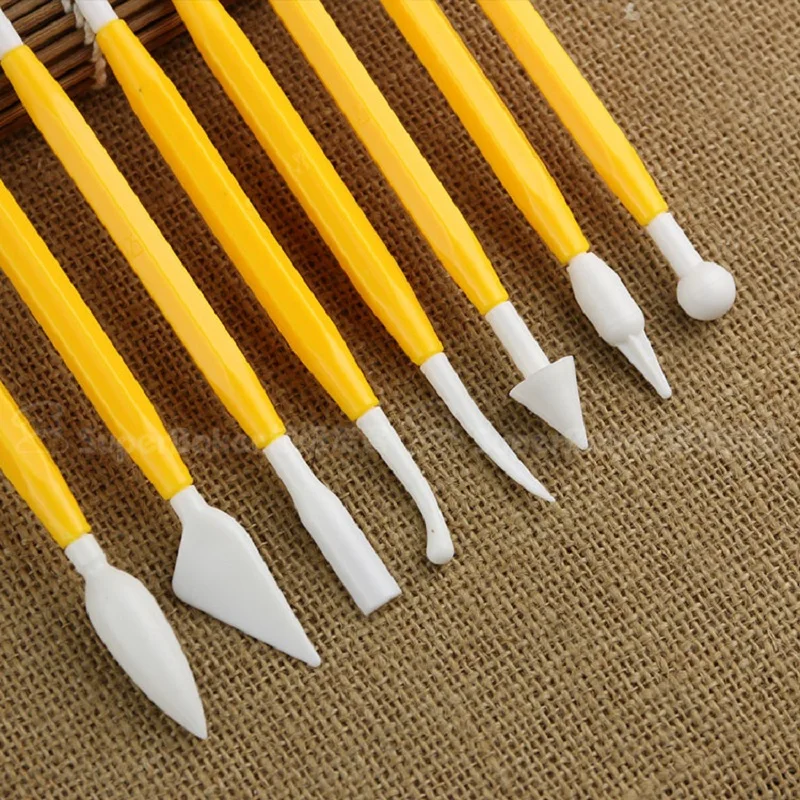 8 шт./компл. безобидные пластиковые глиняные инструменты квадратный мягкий