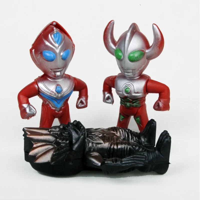 Altraman куклы 3 шт./компл. Альтман герой монстр детские игрушки гомора король Eleking Melba