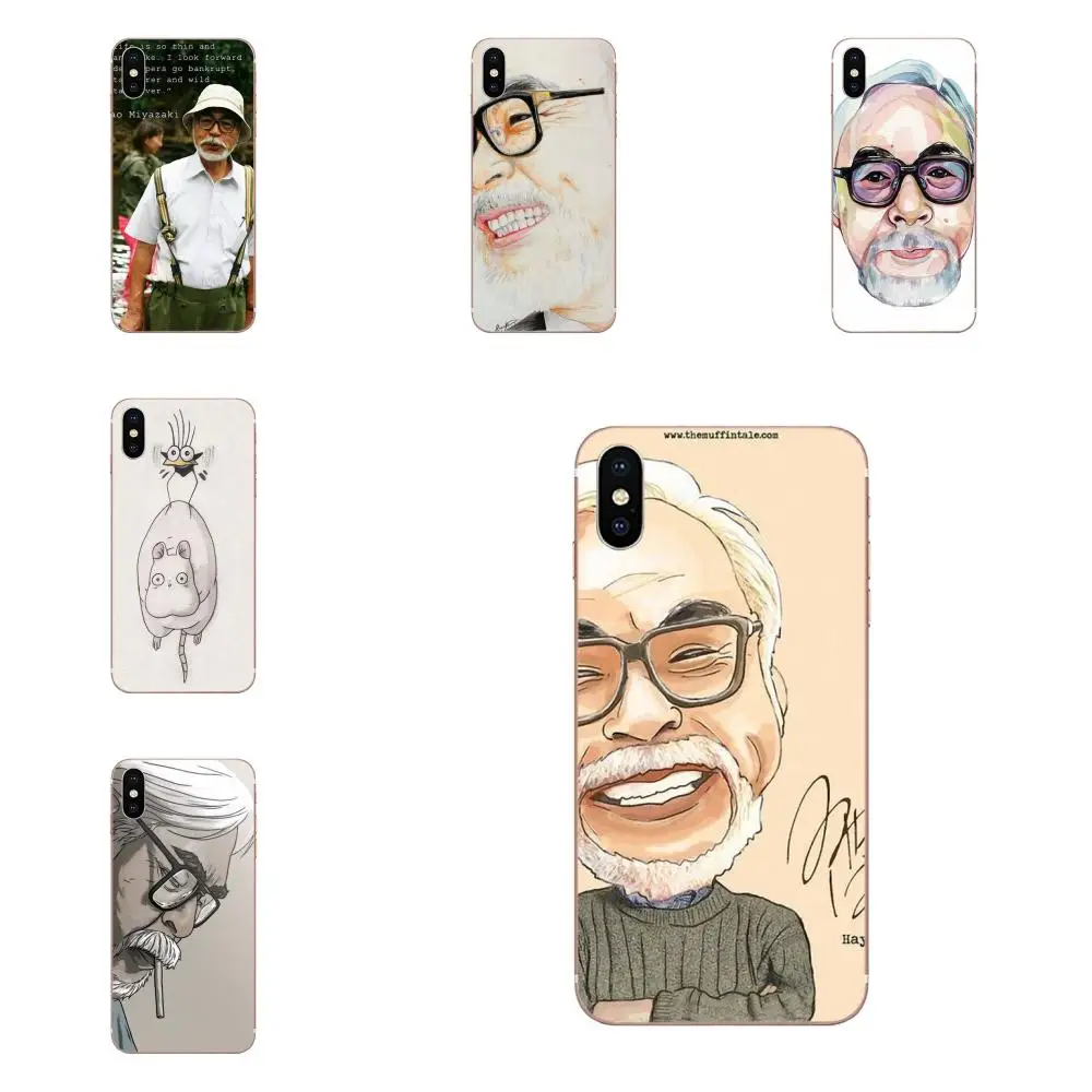 Стильный чехол из ТПУ Hayao Miyazaki портретное искусство для samsung Galaxy Note 5 8 9 S3 S4 S5 S6 S7 S8 S9