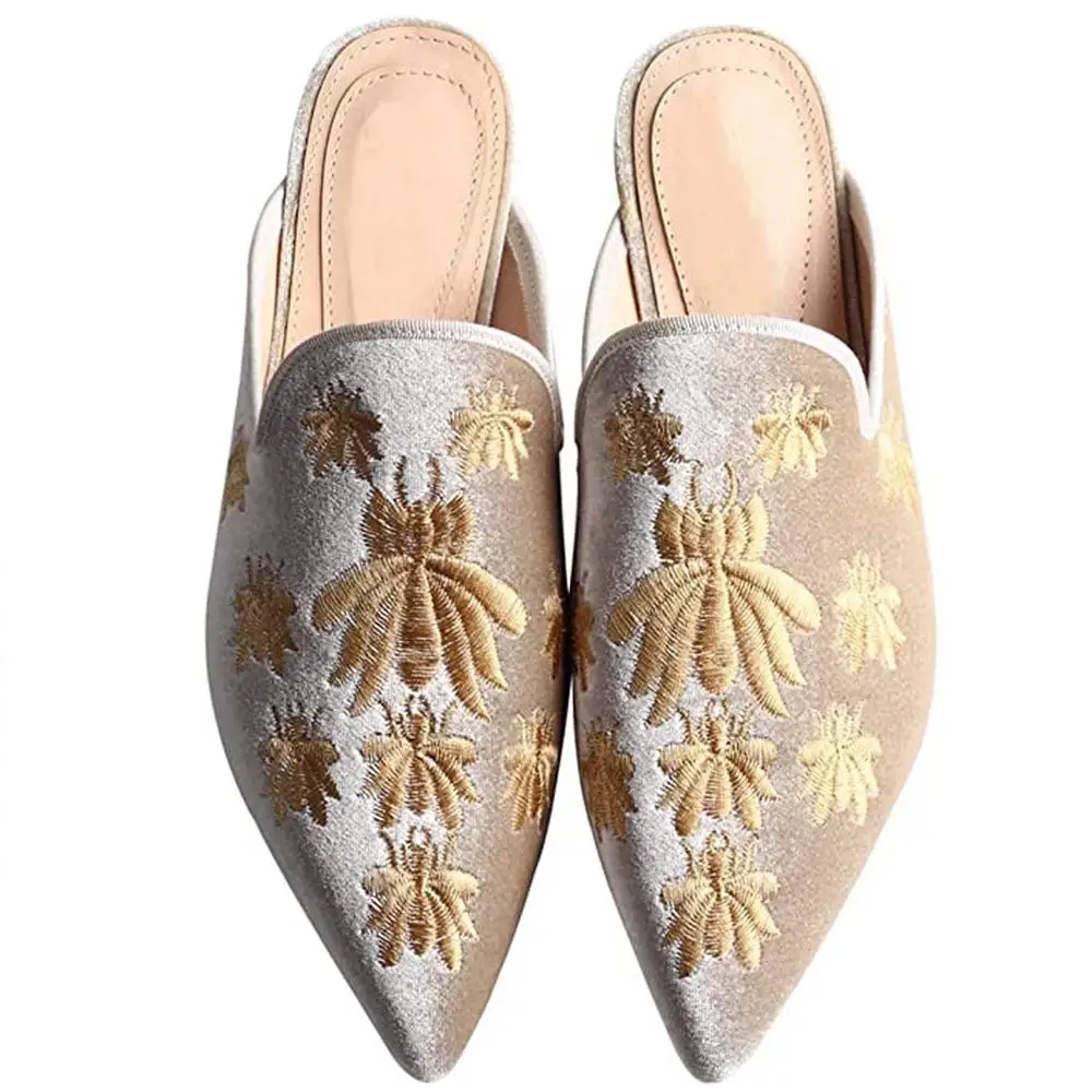 Lovirs/женские бархатные Лоферы без шнуровки с открытой спиной на плоской подошве