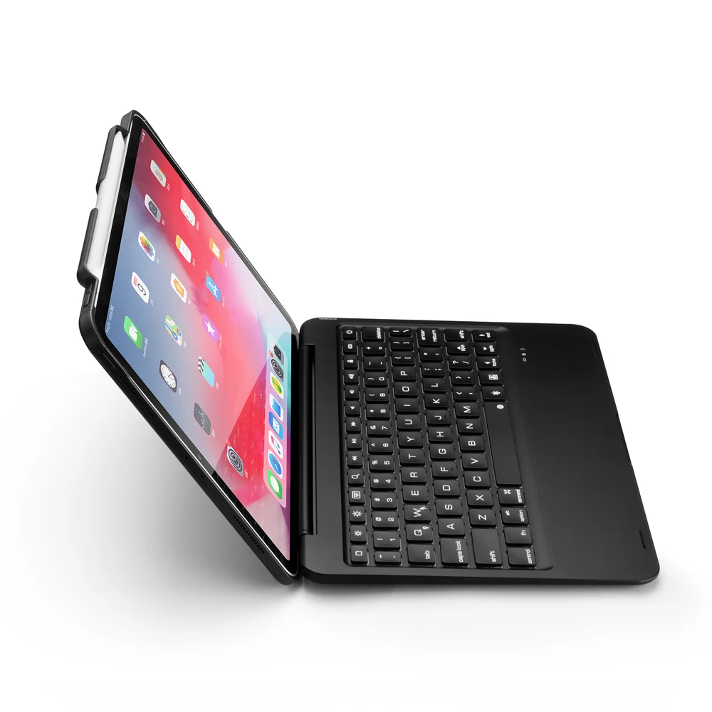 [Новинка] синяя зубная лапка Беспроводная клавиатура-чехол для iPad pro 11 дюймов, Премиум жесткий чехол+ 7 цветов подсветка+ умный сон/Wakeup