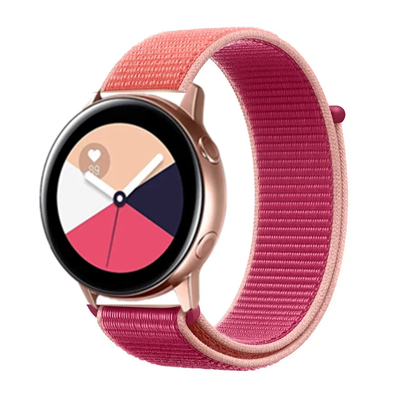 Huawei GT 2 нейлоновый ремешок для samsung Galaxy 42 мм 46 мм Active 2 gear S2 S3 20 мм 22 мм Sport Loop Huami Amazit GTR Bip браслет