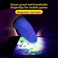 10pcs portable anti sweat breathable fiber mobile game controller touch screen non slip finger sleeve easy to use