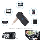 Беспроводной Bluetooth-совместимый аудиоприемник автомобильный комплект AUX аудио MP3 музыкальный передатчик Mic гарнитура адаптер приемник для Iphone
