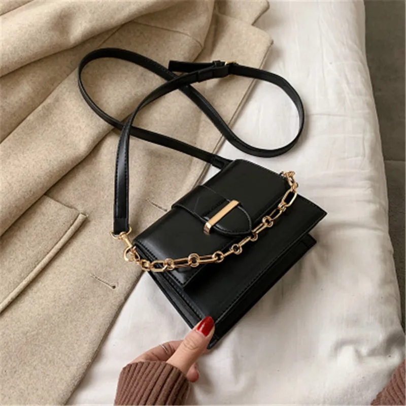 Винтажные сумки через плечо из искусственной кожи для женщин 2020 модная Осенняя