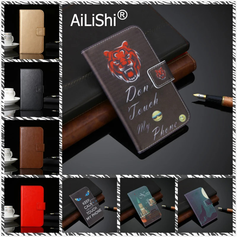 Чехол AiLiShi кожаный Для Doogee N20 N100 X100 N10 X90 X90L Y8c Y8 Plus X50 X60 Y7 DEXP GL355 | Мобильные телефоны и