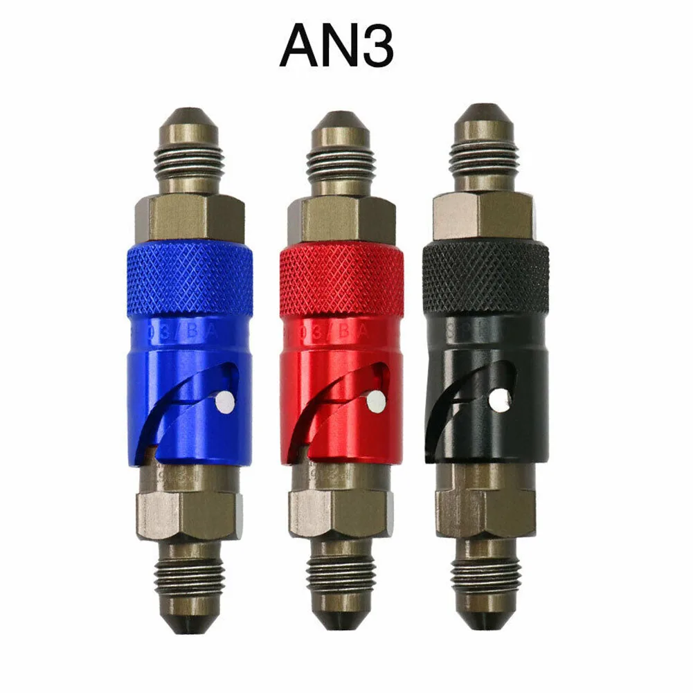 Motorcycle AN3 Front Brake Caliper Quick Remove Cover Brake Line Connector Replace Guard Universal For Yamaha Kawasaki Honda KTM
