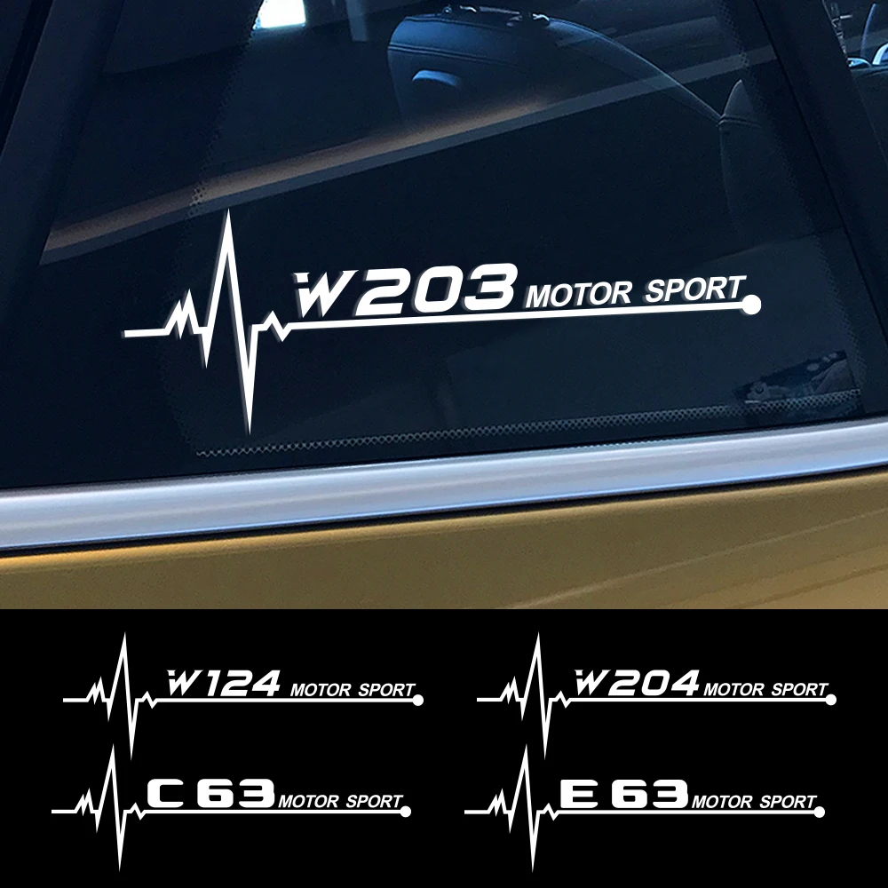 Наклейки на боковые окна для Mercedes Benz W124 W203 W204 A35 A45 C43 C63 CL CLA35 E63 S63 SLS 2 шт.