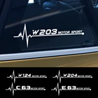 Наклейки на боковые окна для Mercedes Benz W124 W203 W204 A35 A45 C43 C63 CL CLA35 E63 S63 SLS, 2 шт., автомобильные аксессуары, виниловые наклейки