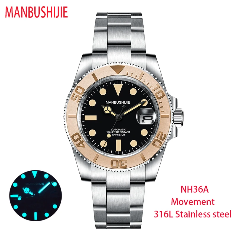 

CORGEUT New Super Luminous Men Mechanical Wristwatches Ceramic Bezel Sapphire Glass Automatic Watch Men relogio masculino