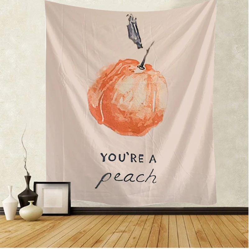 Фруктовый алфавит индийская мандала макраме хиппи гобелен Настенный декор в