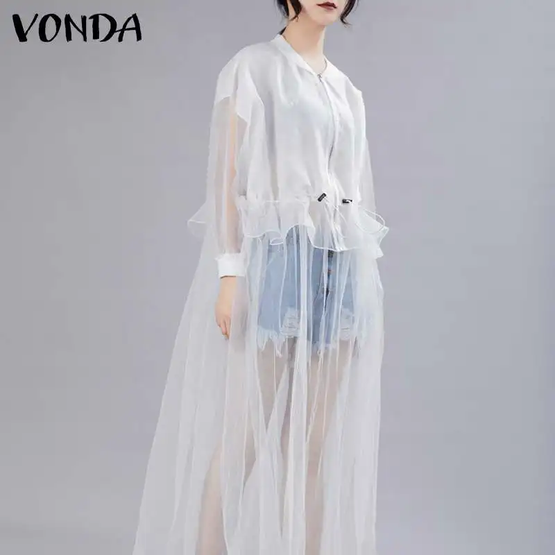 

Рубашка VONDA Женская с длинным рукавом и круглым вырезом, 2021