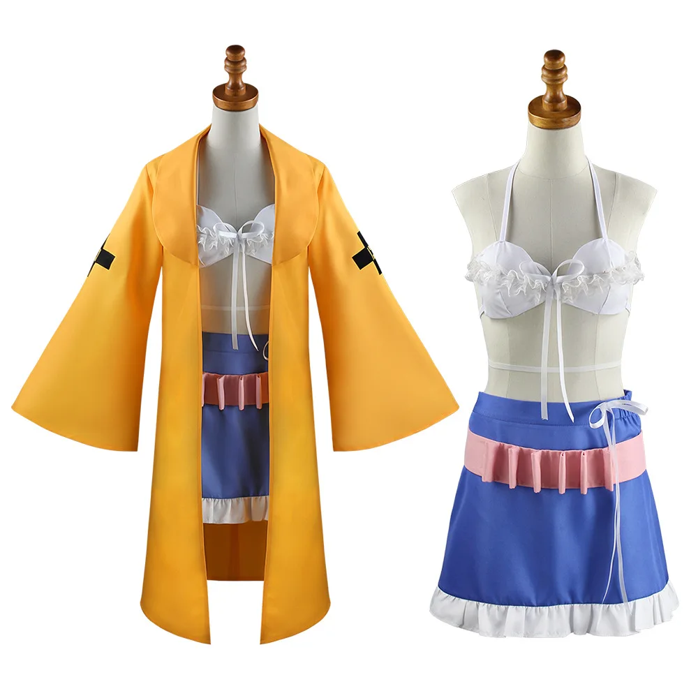 Anime Danganronpa V3 Angie Yonaga Cosplay Costume Long Wig Top Skirt Trench Halloween Christmas Party Suit Sexy Girl Women |