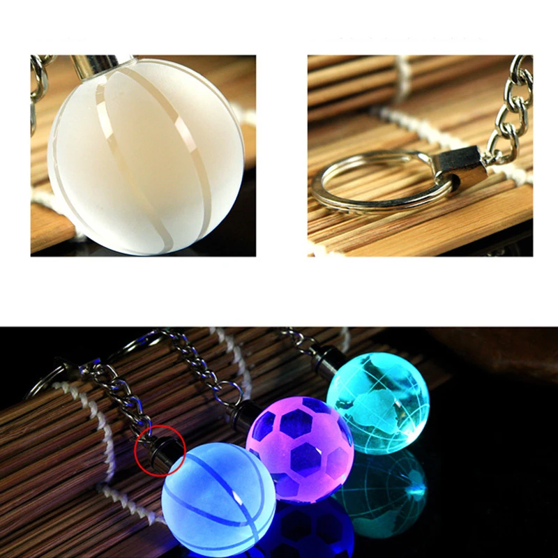 С украшением в виде кристаллов Светодиодные Красочные светильник брелок для