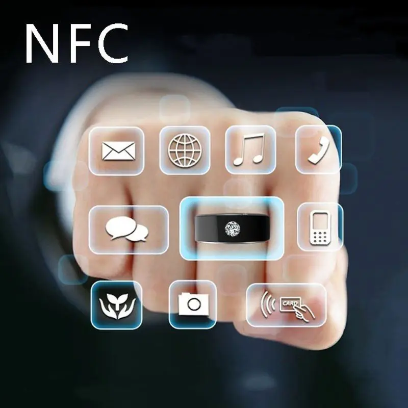 Смарт-кольцо NFC для всех мобильных телефонов Android Windows телефон цифровые кольца из