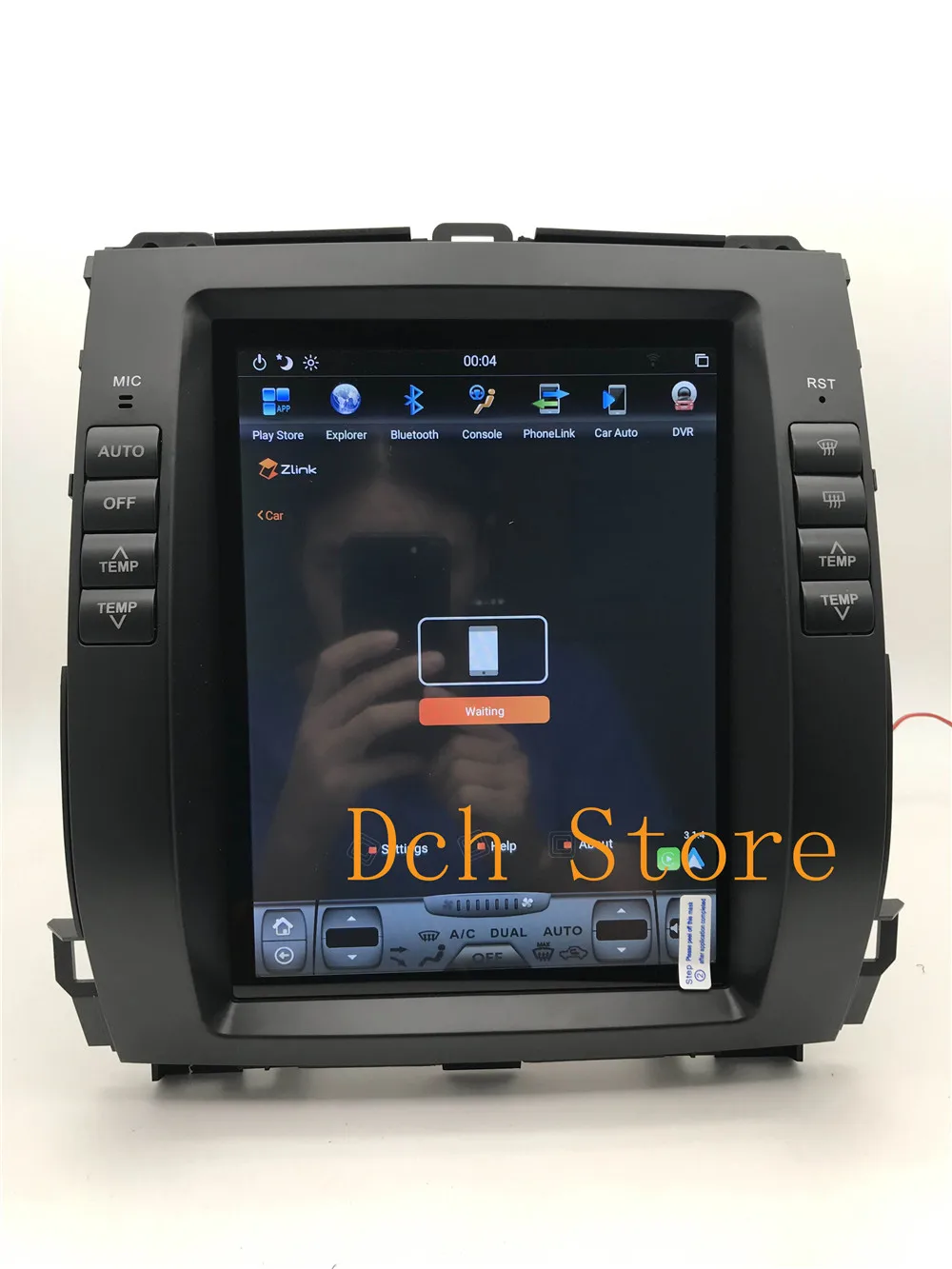 Вертикальный стиль Tesla Android 8,1 автомобильный dvd-плеер для Toyota Prado 120 land cruiser 2002-2009 для Lexus GX470 NAVI ips PX6 CARPLA