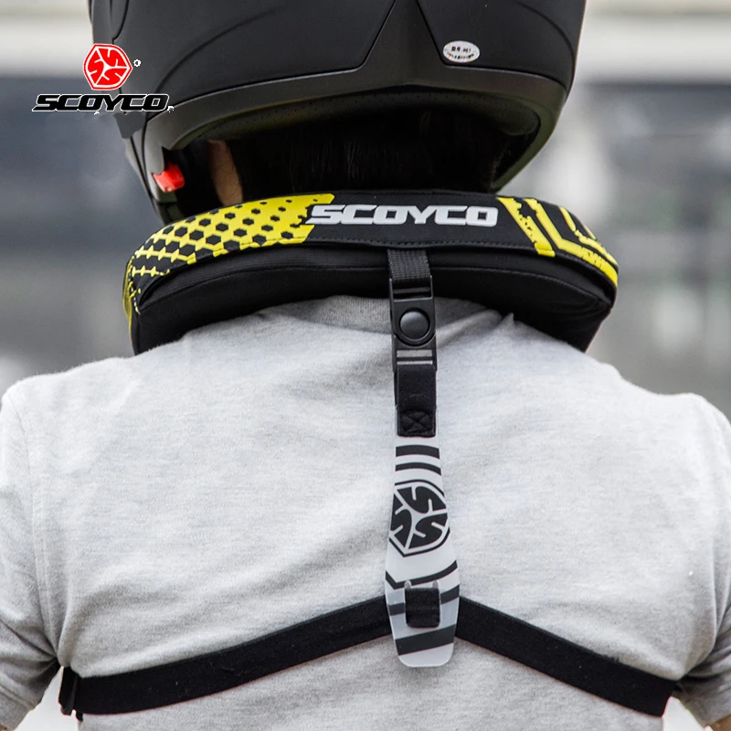 Scoyco мотоциклетная защита для шеи горные MTB велосипедные шейные накладки для длинных гонок Защитная скобка для мотокросса защита шеи N02B