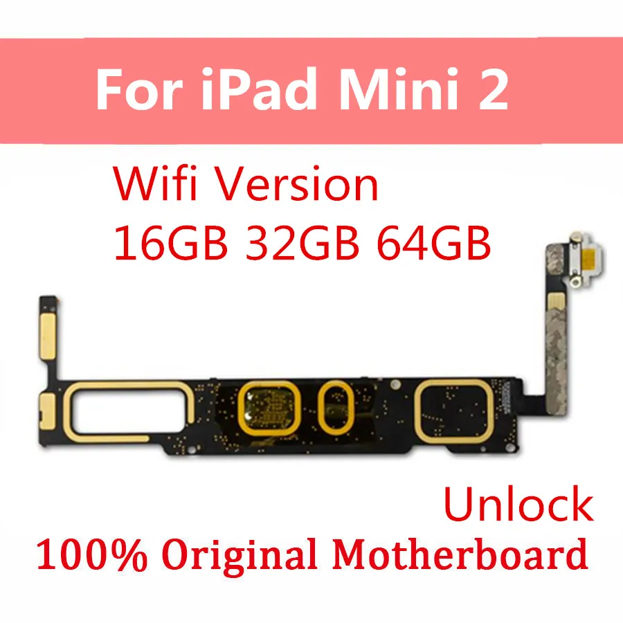 Материнская плата A1489 A1490 A1491 для iPad Mini 2 системная IOS разблокированная материнская