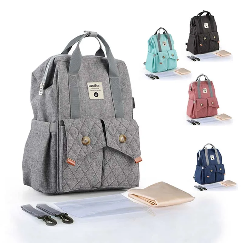 

Сумка для подгузников, женская сумка, водонепроницаемая дорожная сумка для детских принадлежностей, сумка для кормления, крючок для детско...