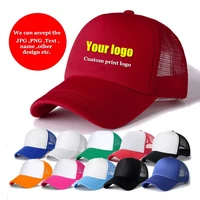 men women custom logo print trucker cap new unisex casual baseball caps diy logo snapback hats casquette gorras