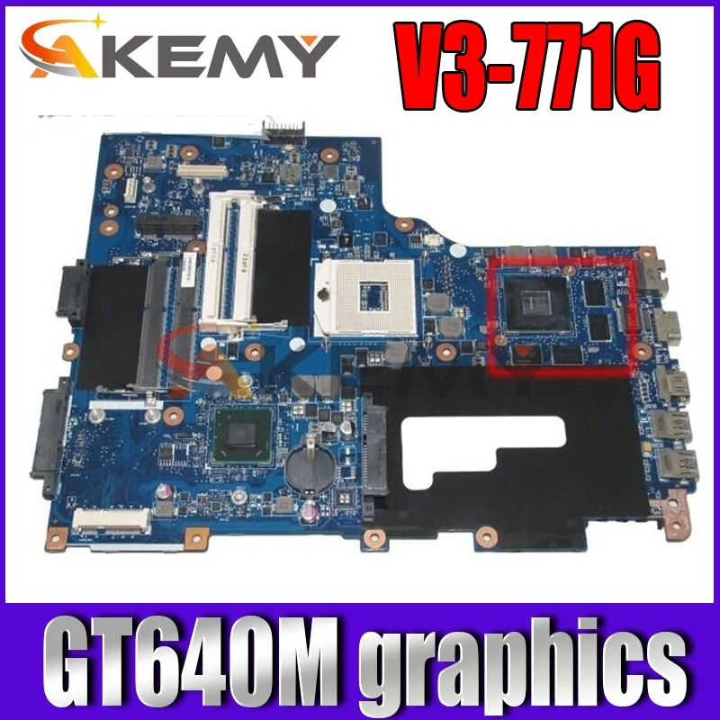 Akemy для Acer aspire V3 771G Материнская плата ноутбука NBRYQ11001 NB.RYQ11.001 VA70 VG70 HM77 DDR3 GT640M
