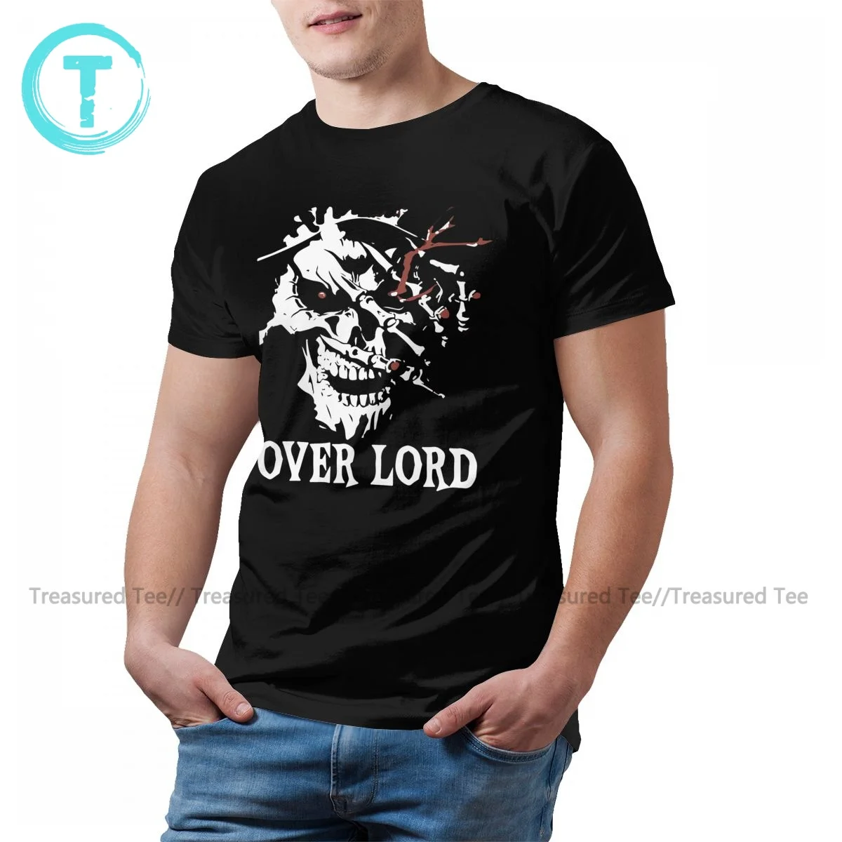 

Overlord Tshirt Cute 100 Cotton Short Sleeves T Shirt Printed Basic Tee Shirt Mens Big