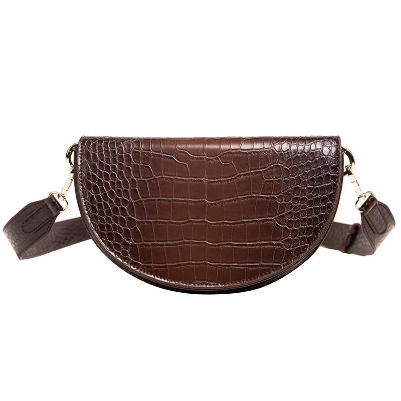 

Women's bag casual retro small bag 2020 new fashion crocodile pattern shoulder messenger bag