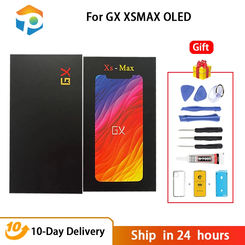 Grade AAA GX OLED For iPhone X XS XsMax 11Pro LCD Display Touch Screen Digitizer Assembly Tested No Dead Pixel Replacement LCD