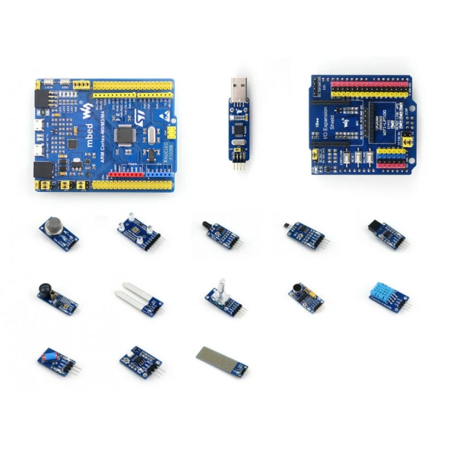 XNUCLEO F103RB упаковка A # STM32F103RBT6 STM32 плата + щит 14 датчиков совместимых с NUCLEO F103RB|sensor