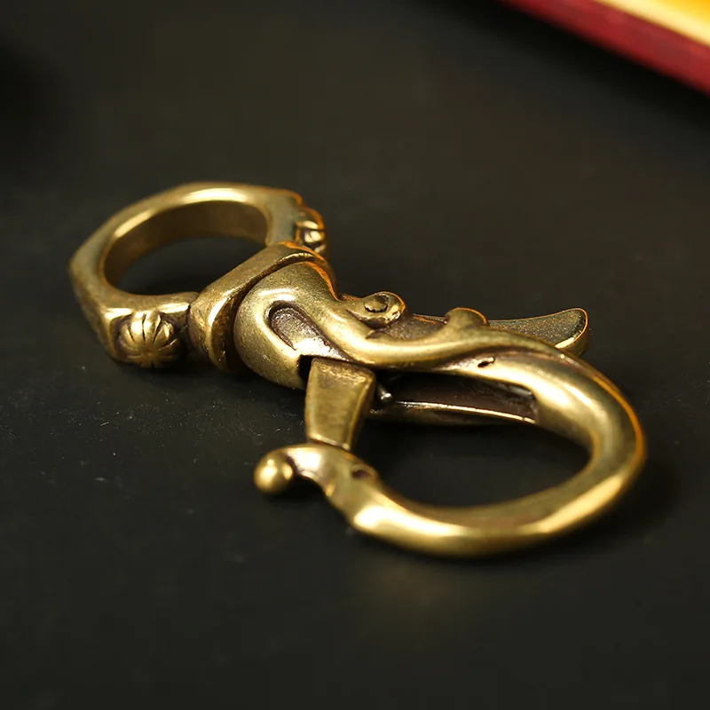 Брелки ручной работы из чистой меди на удачу 8 брелки с Фениксом латуни мужские