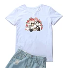 Милая семейная женская футболка с кошкой, Забавные футболки с принтом из мультфильмов для женщин, белая Повседневная футболка, Женская свободная Милая одежда, футболка для женщин