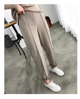 winter thicken women pencil pants plus size wool pants female autumn high waist loose trousers good fabric