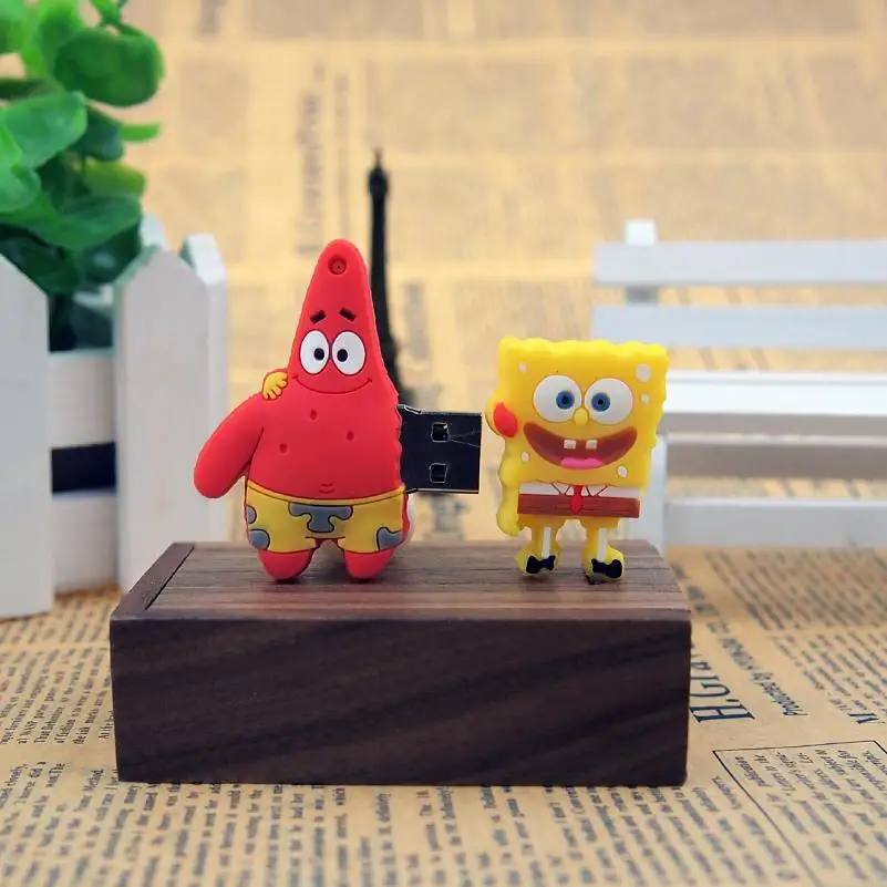Флеш накопитель Губка Боб Квадратные Штаны USB флэш 64 ГБ 32 флеш 128 МБ милый