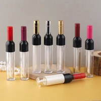 5pcs 4 5ml wine bottle shaped lip gloss tube lips balm bottle container refillable empty bottles makeup organizer tools