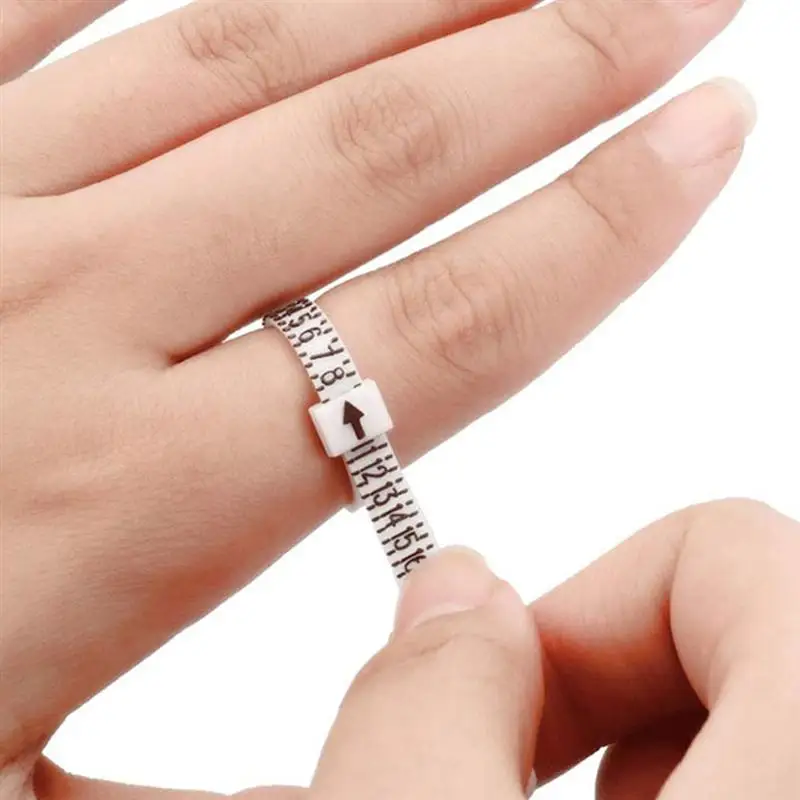 

10Pcs Reusable Ring Sizer Measuring Gauges Finger Jewelry Measure Tools (US+UK)