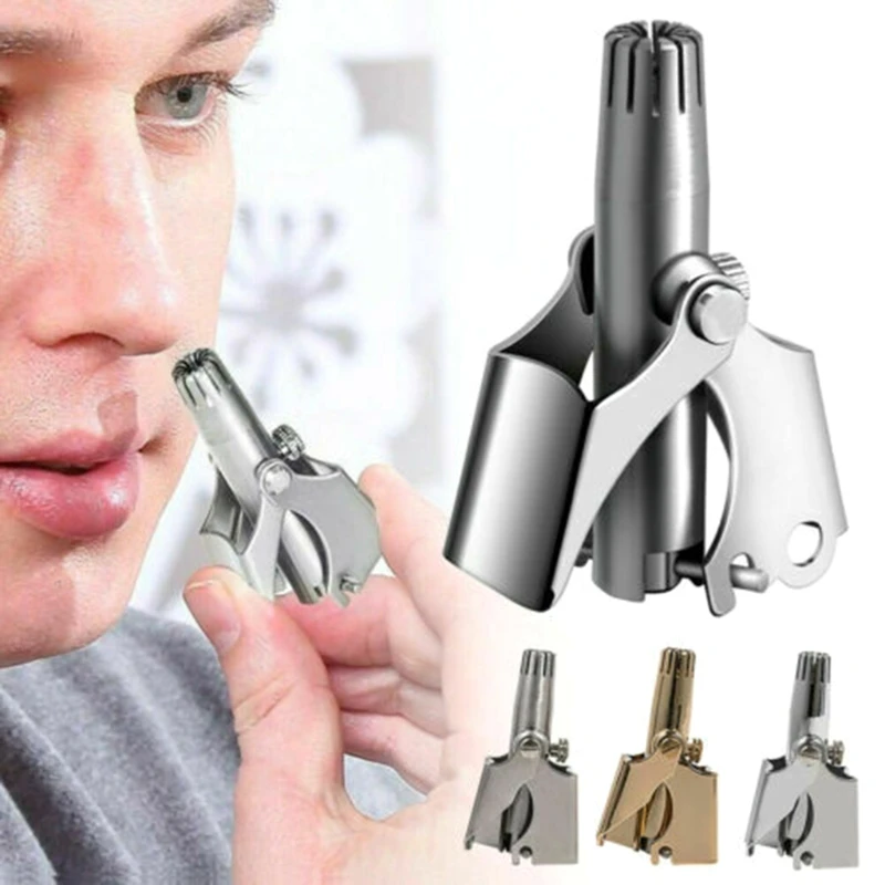 

Stainless Steel Manual Nose Trimmer for Shaving Ear Hair Removal Shaver Men Washable Device