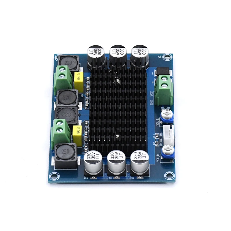 KYYSLB TDA7498 100 Вт* 2 шасси встроенная цифровая плата усилителя DC12~ 32 В высокомощный усилитель высокой четкости плата двухканальный
