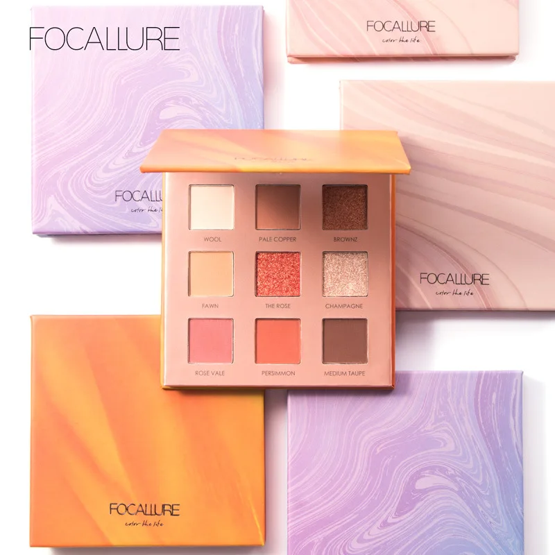 

FOCALLURE 9 Color Eyeshadow Palette Make Up Matte Shiny Palette Glitter Eye Shadow Long Lasting Waterproof Makeup Cosmetic