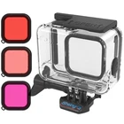 Мягкий резиновый чехол для GoPro Hero 8, водонепроницаемый чехол для спортивной камеры, защитный чехол для дайвинга, фильтры для Gopro8 Black