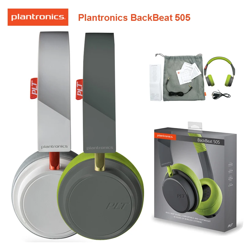 PLANTRONICS BACKBEAT 505 беспроводные наушники Bluetooth4.1 удобно надевать и наушнике