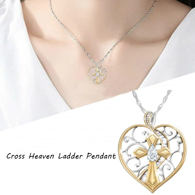 Модные ювелирные изделия вера аксессуары небо лестница двухцветный сердце